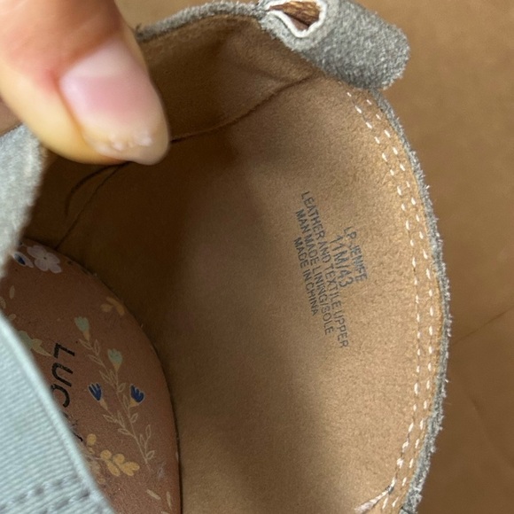 Lucky Brand Light Blue Jenife Slip On Leather Espadrilles - Picture 6 of 6